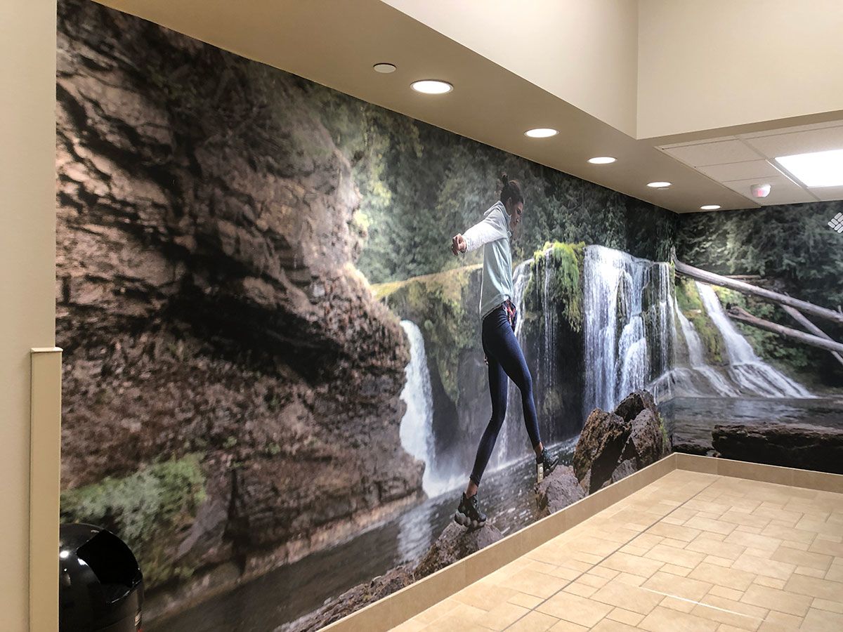 Interior Wall Vinyl Mural for SCHEELS in Overland Park, Kansas