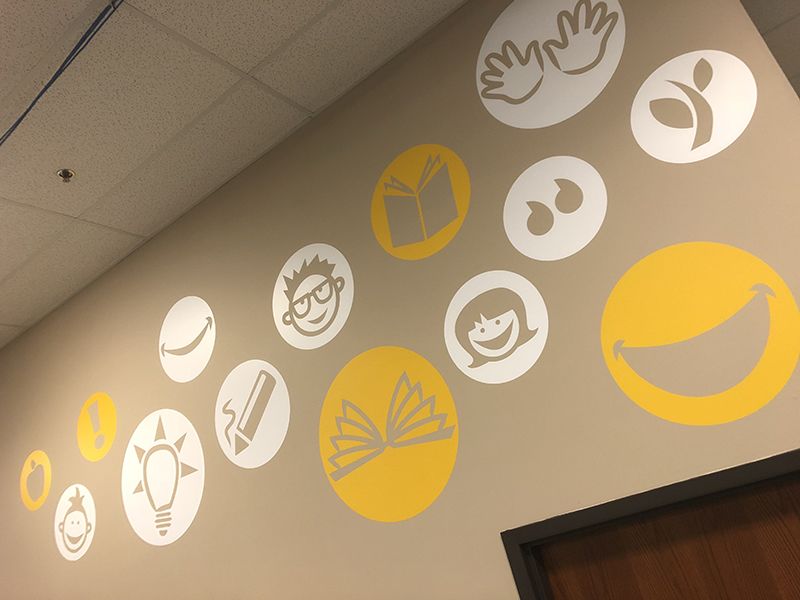 Interior Wall Graphics for Studentreasures Publishing in Topeka, Kansas