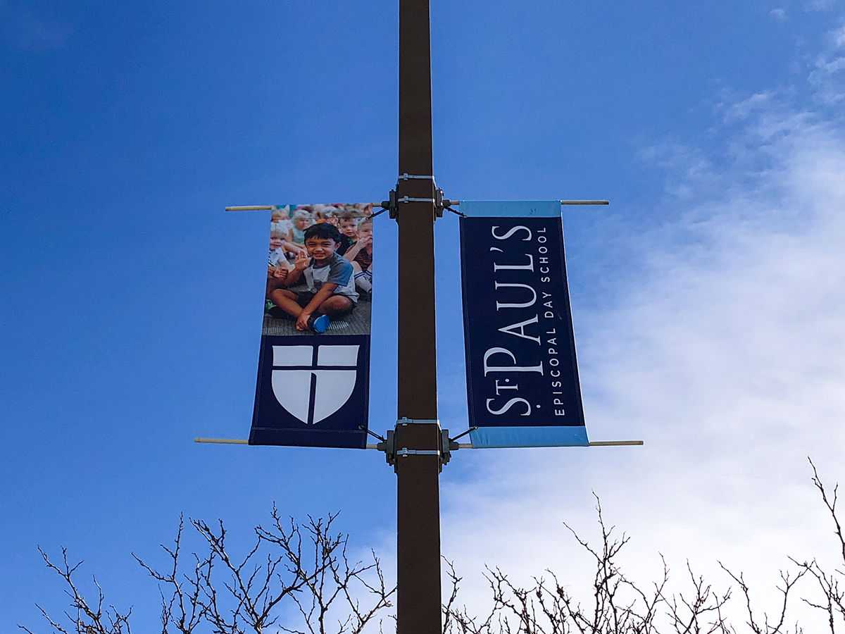 Exterior Pole Banners for St. Paul