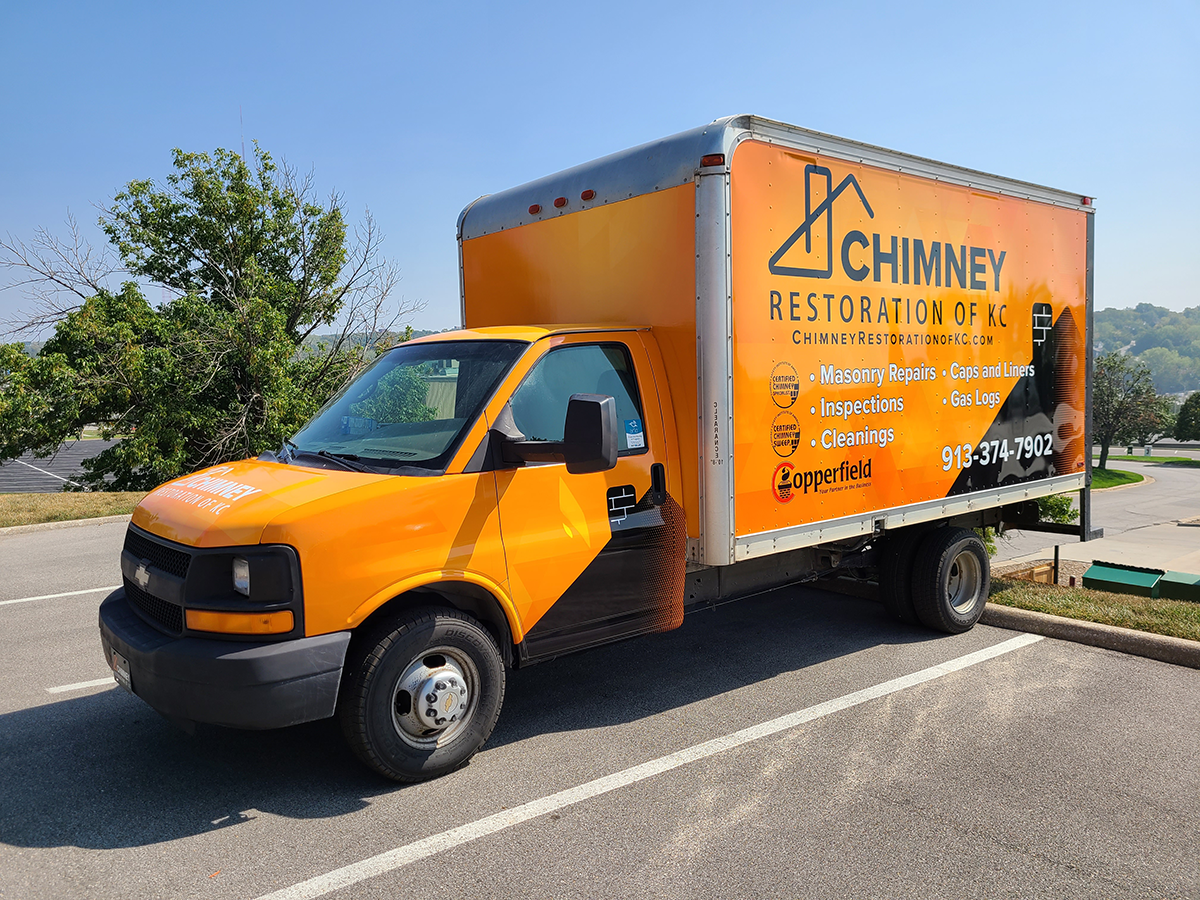 Box Truck Wrap for Chimney Restoration of KC