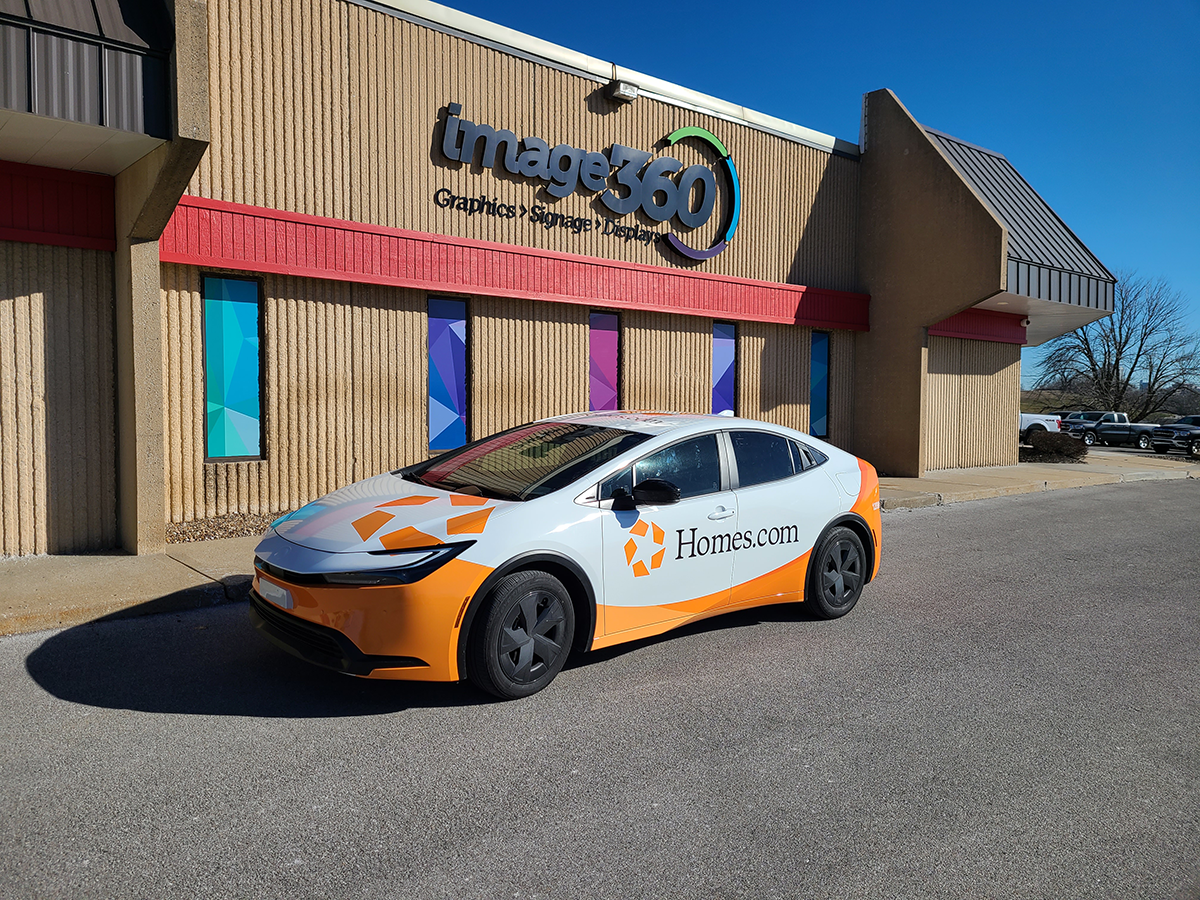 Vehicle Graphics & Lettering | Toyota Prius Vehicle Wrap for Costar Group | Vinyl