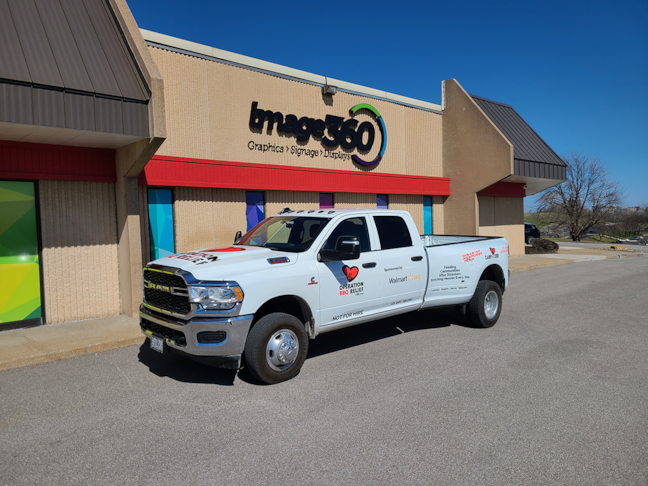Vehicle Graphics for Operation BBQ Relief in Kansas City, Missouri