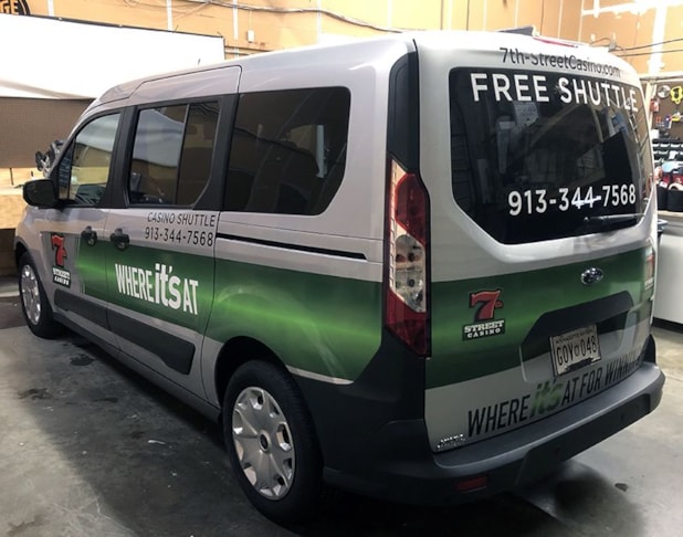 Partial Van Graphics Wrap for 7th Street Casino in Kansas City, Kansas