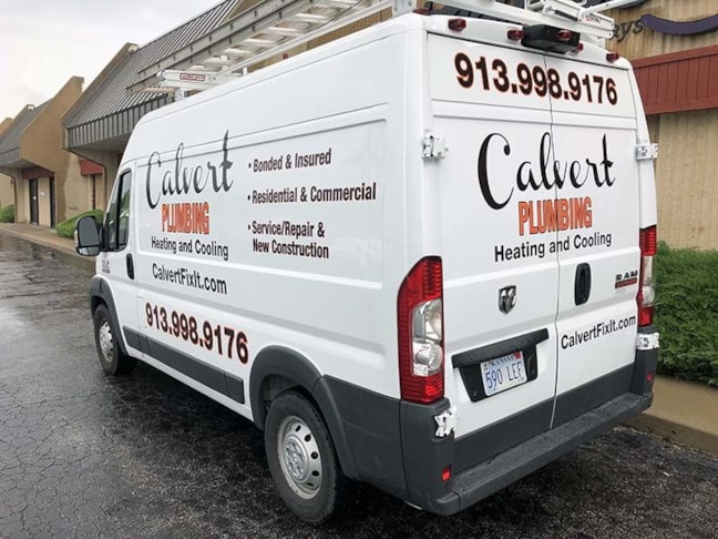 Vehicle Graphics for Calvert Plumbing in Lenexa, Kansas