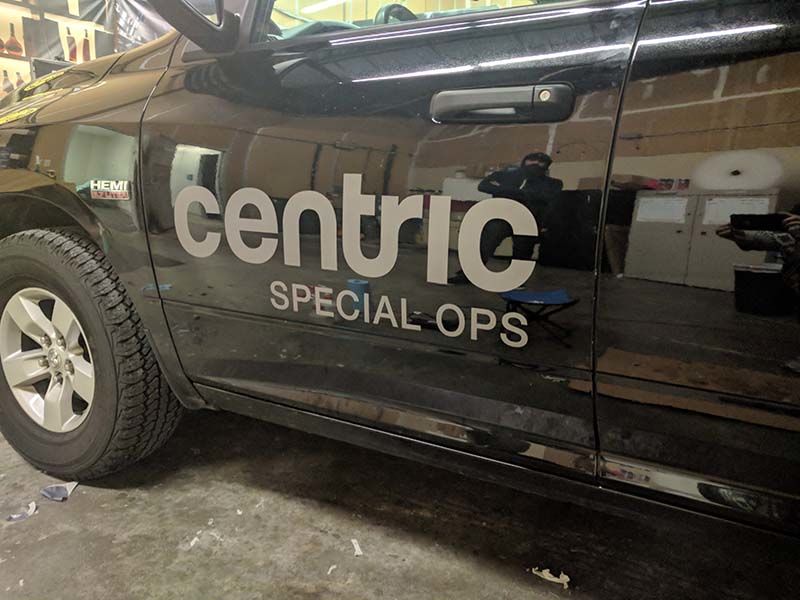 Cut Vinyl Door Decals for Centric Special Ops in Kansas City, Missouri