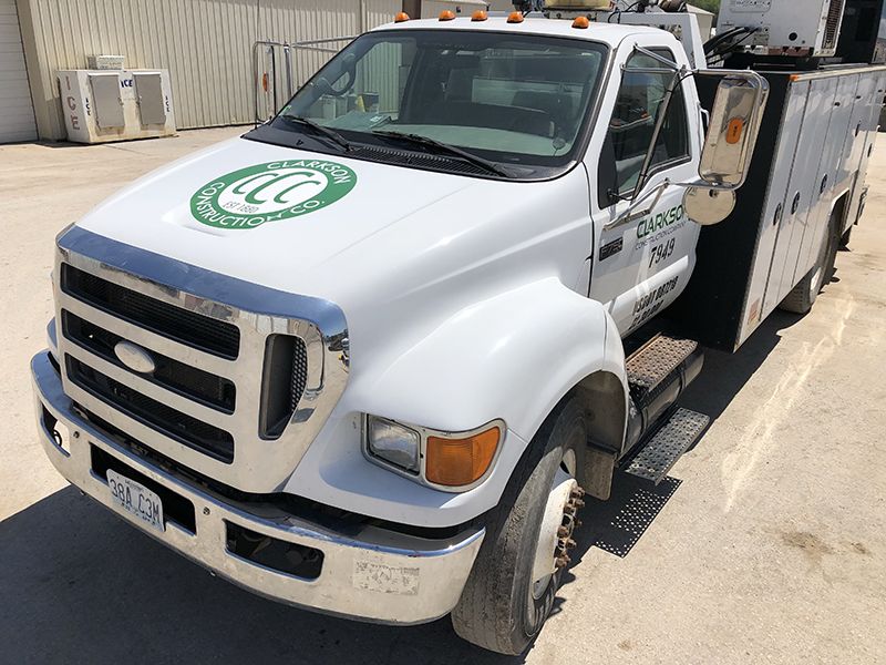 Truck Decals for Clarkson Construction Company in Kansas City, Missouri
