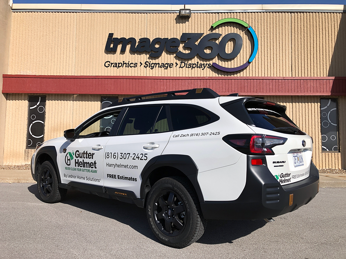 Vehicle Graphics for Gutter Helmet in Kansas City, Missouri