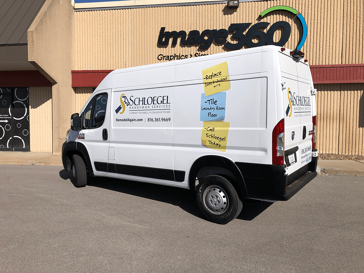 Vehicle Graphics for Schloegel Design Remodel in Kansas City, Missouri
