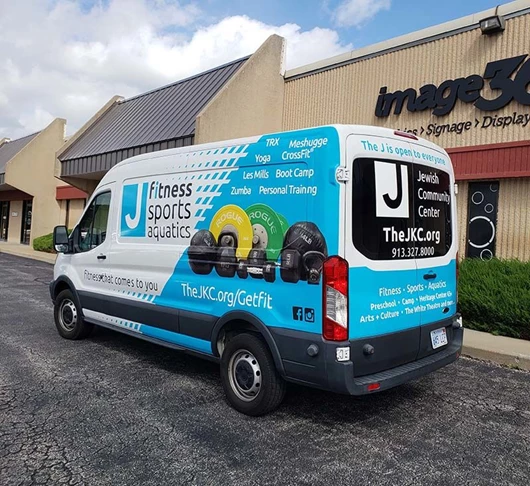 Partial Van Wrap for The J - Jewish Community Center of Greater Kansas City 