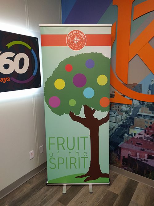 Retractable Banner Stand for North Star Church in Kansas City, Missouri