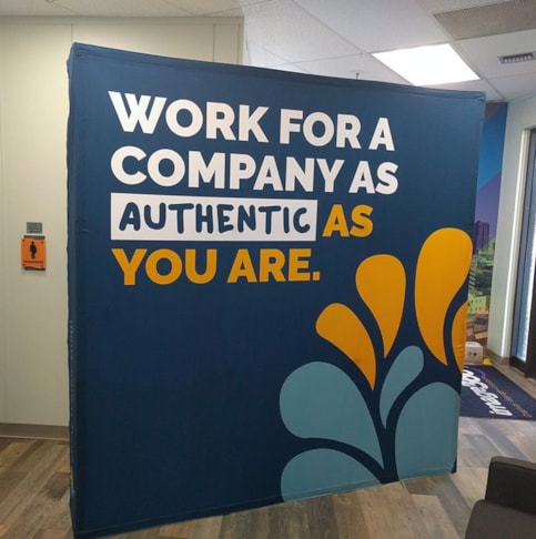 Tension Fabric Display for Spring Venture Group in Kansas City, Missouri