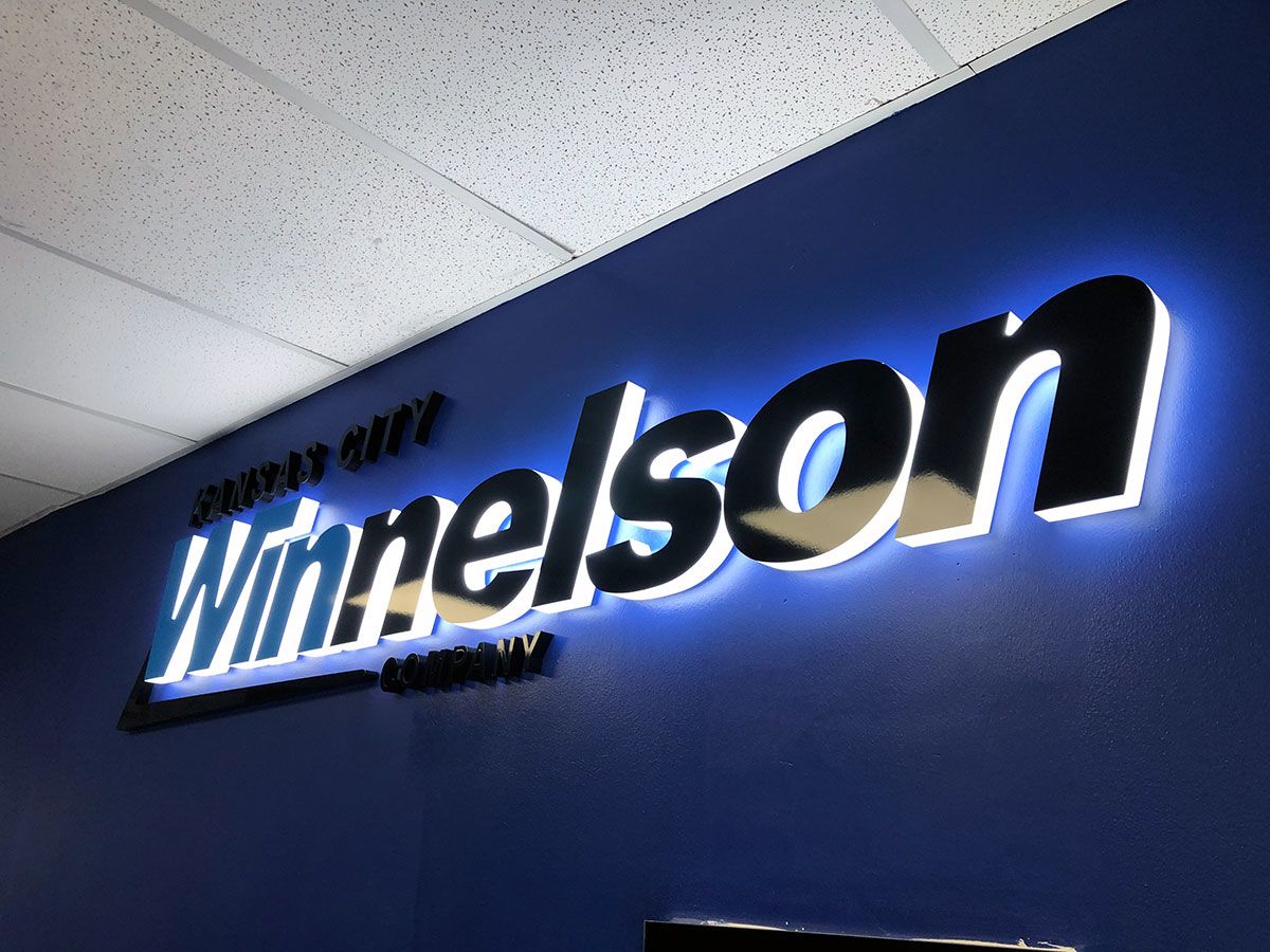 Interior Illuminated Sign for KC Winnelson | Kansas City, Missouri
