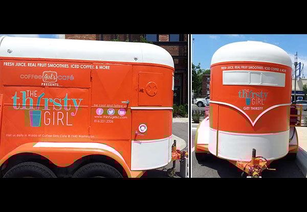 Trailer Graphics for The Thirsty Girl in Kansas City, MO
