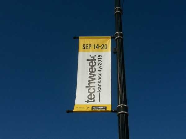 Street Pole Banners for Techweek event in Kansas City, MO