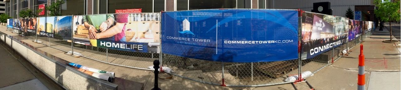 Mesh Banner Fence Wrap for Ryan Companies in Kansas City, MO