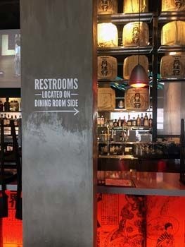 Wayfinding Graphics for Blue Sushi Sake Grill in Kansas City, KS