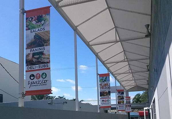  - Image360-Lauderhill-FL-Pole Banner-Restaurant