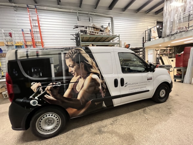 Peloton Vehicle Wrap