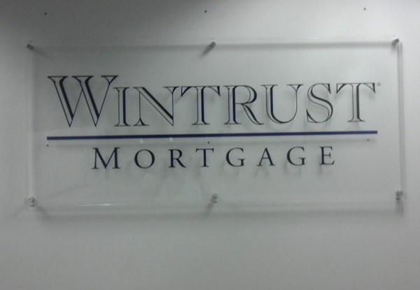 Wintrust Acrylic Signage