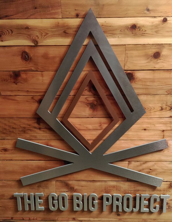 Dimensional lettering for The Go Big Project in Manhattan Beach, CA  