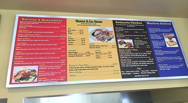 Menu Signs & Price List Signage