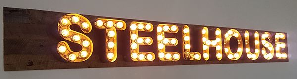 Dimensional Signage for Steelhouse in South Bay, CA 