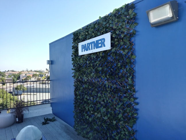 Brushed Aluminum panel with 3D Lettering and Stand-Offs