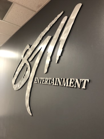 Brushed Aluminum on Acrylic Dimensional Letters