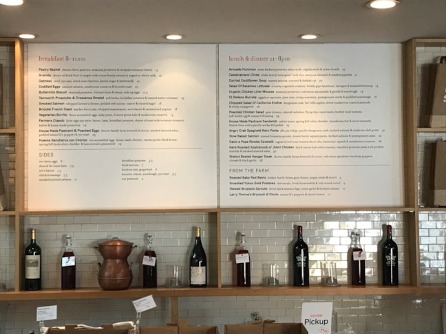 Menu Signs & Price List Signage