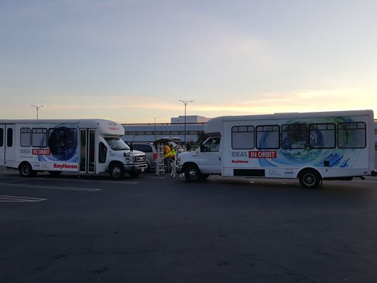 raytheon shuttle vehicle wrap avery digital print installation el segundo image360 uv lamination los angeles.jpg
