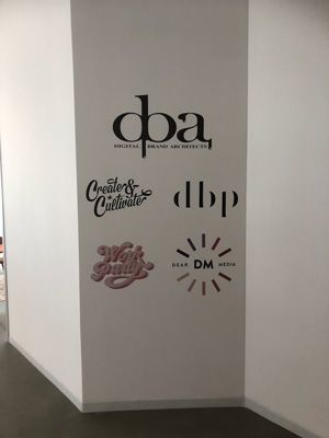 Digital Brand pacific design center hollywood vinyl rta installation digital print art.