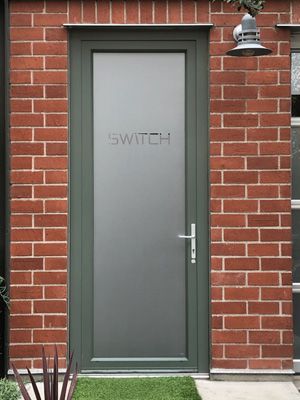 frosted switch vinyl logo install