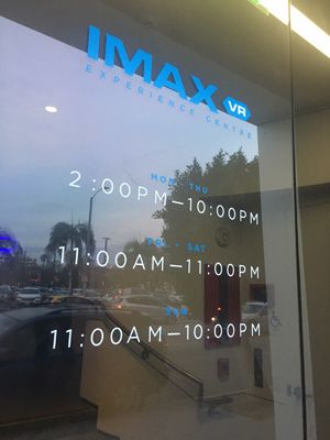 imax hollywood video game door vinyl custom installation removal store hours