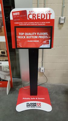 kiosk Downey digital print wrap vinyl