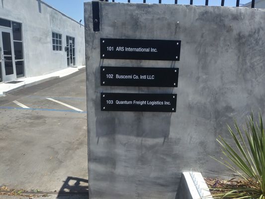 buscemi acrylic custom inglewood sign install stand offs brushed aluminum directory.jpg