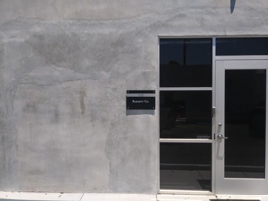 buscemi acrylic custom inglewood sign install stand offs brushed aluminum.jpg