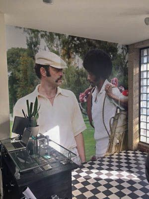 Movember wall mural digital print starsky and hutch installation barbor shop decal wallpaper