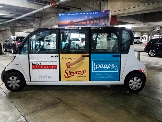Downtowner Manhatten Beach Vehicle Graphics Wrap Digital Print Lamination Installation Car Decal transportation