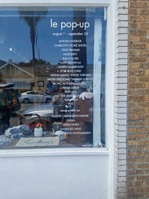 le pop up vinyl exterior white vinyl rta abbot kinney venice installation art gallery