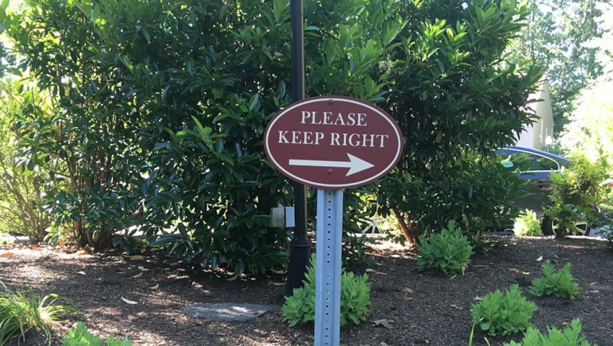 The Mews of Haddonfield decided they wanted all of their exterior signage to match their main sign. We were easily able to match design and colors to get the look just right.