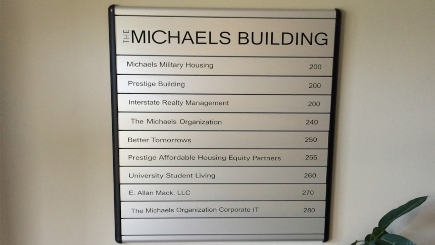 Directory & Suite Signs