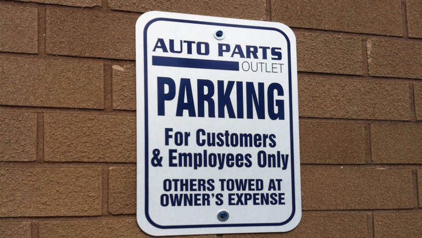 Parking Lot Signs