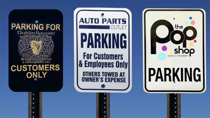 Parking Lot Signs