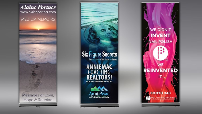 Retractable Banners, Pop-Up Banners and Stands