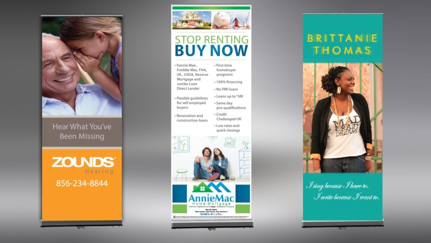 Retractable Banners, Pop-Up Banners and Stands