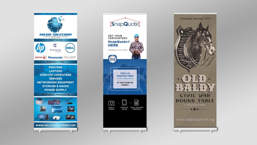 Retractable Banners, Pop-Up Banners and Stands