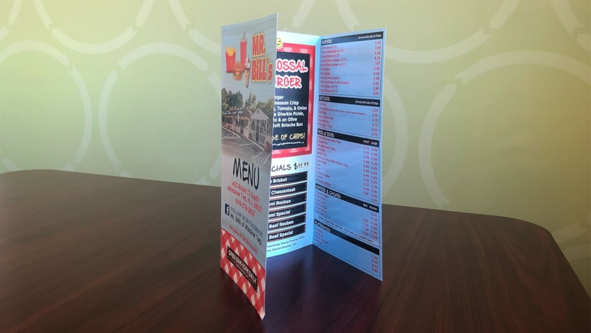Brochures, Menus & Booklets