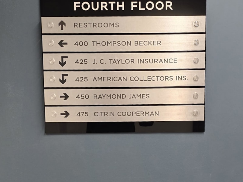Directory & Suite Signs | Acrylic