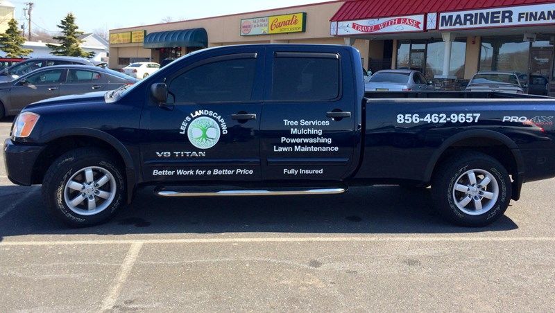 Lees Landscaping - Vehicle Graphics and Cut Lettering Marlton, NJ