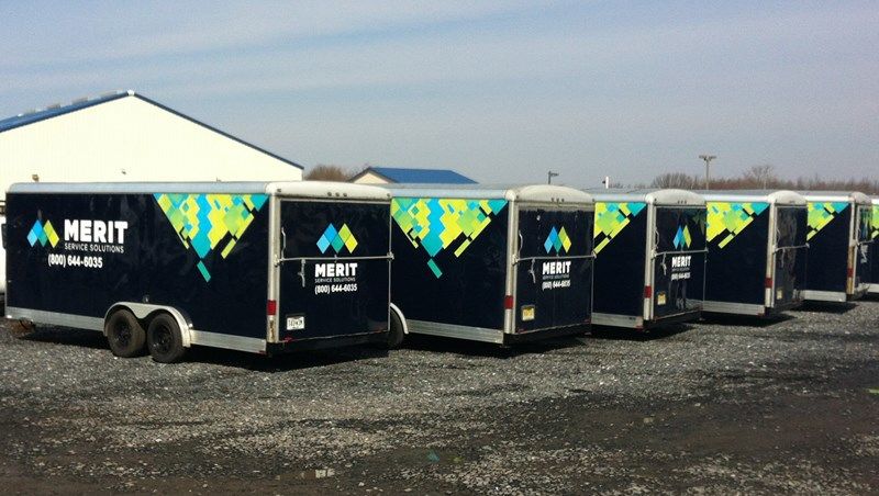 Merit - Trailer Fleet Vehicle Graphics and Lettering